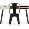 Buy Desk Table Wooden Design Scandinavian Style Viggo + Bistrot Metalix Chair New edition Black 60065 - prices