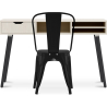 Buy Desk Table Wooden Design Scandinavian Style Viggo + Bistrot Metalix Chair New edition Black 60065 - prices