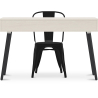 Buy Desk Table Wooden Design Scandinavian Style Viggo + Bistrot Metalix Chair New edition Black 60065 at MyFaktory