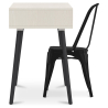 Buy Desk Table Wooden Design Scandinavian Style Viggo + Bistrot Metalix Chair New edition Black 60065 in the Europe