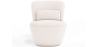 Buy White boucle ​armchair - upholstered - Caroline White 60071 - in the EU