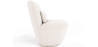 Buy White boucle ​armchair - upholstered - Caroline White 60071 with a guarantee