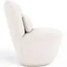 Buy White boucle ​armchair - upholstered - Caroline White 60071 - in the EU