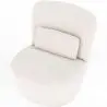 Buy White boucle ​armchair - upholstered - Caroline White 60071 with a guarantee