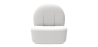 Buy White boucle ​armchair - upholstered - Sabine White 60072 in the Europe