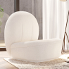 Buy White boucle ​armchair - upholstered - Sabine White 60072 - prices
