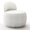 Buy White boucle ​armchair - upholstered - Piera White 60073 in the Europe