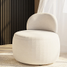 Buy White boucle ​armchair - upholstered - Piera White 60073 - in the EU