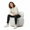 Buy White boucle ​armchair - upholstered - Piera White 60073 at MyFaktory