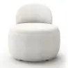 Buy White boucle ​armchair - upholstered - Piera White 60073 in the Europe