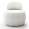 Buy White boucle ​armchair - upholstered - Piera White 60073 at MyFaktory