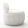 Buy White boucle ​armchair - upholstered - Piera White 60073 home delivery