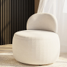 Buy White boucle ​armchair - upholstered - Piera White 60073 in the Europe
