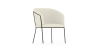 Buy Dining chair upholstered in white boucle - Martine White 60075 - in the EU