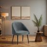 Buy Dining Chair Upholstered Velvet - Cenai Pink 60076 - in the EU