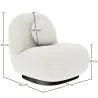 Buy Bouclé fabric upholstered armchair - Nuiba White 60078 home delivery