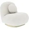 Buy Bouclé fabric upholstered armchair - Nuiba White 60078 with a guarantee