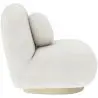Buy Bouclé fabric upholstered armchair - Nuiba White 60078 - in the EU