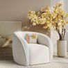 Buy White boucle armchair - upholstered - Recira White 60080 in the Europe