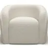 Buy White boucle armchair - upholstered - Recira White 60080 - in the EU