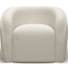 Buy White boucle armchair - upholstered - Recira White 60080 home delivery