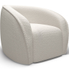 Buy White boucle armchair - upholstered - Recira White 60080 in the Europe