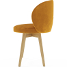 Buy Velvet upholstered dining chair  - Seranda Yellow 60081 with a guarantee