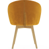 Buy Velvet upholstered dining chair  - Seranda Yellow 60081 home delivery