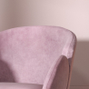 Buy Rocking armchair upholstered in velvet - Frida  Light Pink 60082 with a guarantee