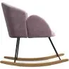 Buy Rocking armchair upholstered in velvet - Frida  Light Pink 60082 - in the EU