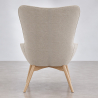 Buy Upholstered Armchair with Footrest - Scandinavian - Wub Beige 60084 with a guarantee