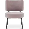 Buy Velvet upholstered dining chair - Light Pink - Hebay Light Pink 60085 - prices