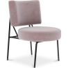 Buy Velvet upholstered dining chair - Hebay Light Pink 60085 - in the EU