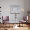 Buy Velvet upholstered dining chair - Hebay Light Pink 60085 with a guarantee