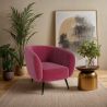 Buy Velvet upholstered armchair - Oysa Cognac 60086 - prices