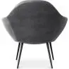 Buy Velvet upholstered armchair - Ora Dark grey 60087 home delivery