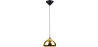 Buy Empty Pendant Lamp  - 18cm - Chromed Metal Gold 51886 in the Europe