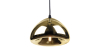 Buy Empty Pendant Lamp  - 18cm - Chromed Metal Gold 51886 home delivery