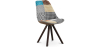 Buy Dining Chair Brielle Upholstered Scandi Design Dark Wooden Legs Premium - Patchwork Amy Multicolour 59955 - prices