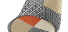 Buy Dining Chair Brielle Upholstered Scandi Design Dark Wooden Legs Premium - Patchwork Amy Multicolour 59955 - in the EU