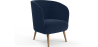 Buy Velvet upholstered armchair  - Rese Dark blue 60083 at MyFaktory