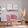 Buy Velvet upholstered armchair  - Rese Dark blue 60083 - prices