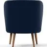 Buy Velvet upholstered armchair  - Rese Dark blue 60083 home delivery