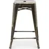 Buy Bar Stool - Industrial Design - 60cm - New Edition - Metalix Metallic bronze 60122 in the Europe