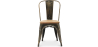 Buy Dining Chair Bistrot Metalix Industrial Metal and Light Wood - New Edition Metallic bronze 60123 in the Europe