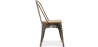 Buy Dining Chair Bistrot Metalix Industrial Metal and Light Wood - New Edition Metallic bronze 60123 home delivery