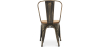 Buy Dining Chair Bistrot Metalix Industrial Metal and Light Wood - New Edition Metallic bronze 60123 with a guarantee