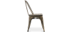Buy Dining Chair Bistrot Metalix Industrial Metal and Dark Wood - New Edition Metallic bronze 60124 with a guarantee