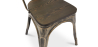 Buy Dining Chair Bistrot Metalix Industrial Metal and Dark Wood - New Edition Metallic bronze 60124 - prices