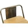 Buy Bar Stool with Backrest - Industrial Design - Wood & Steel - 60cm - New Edition - Metalix Metallic bronze 60125 with a guarantee